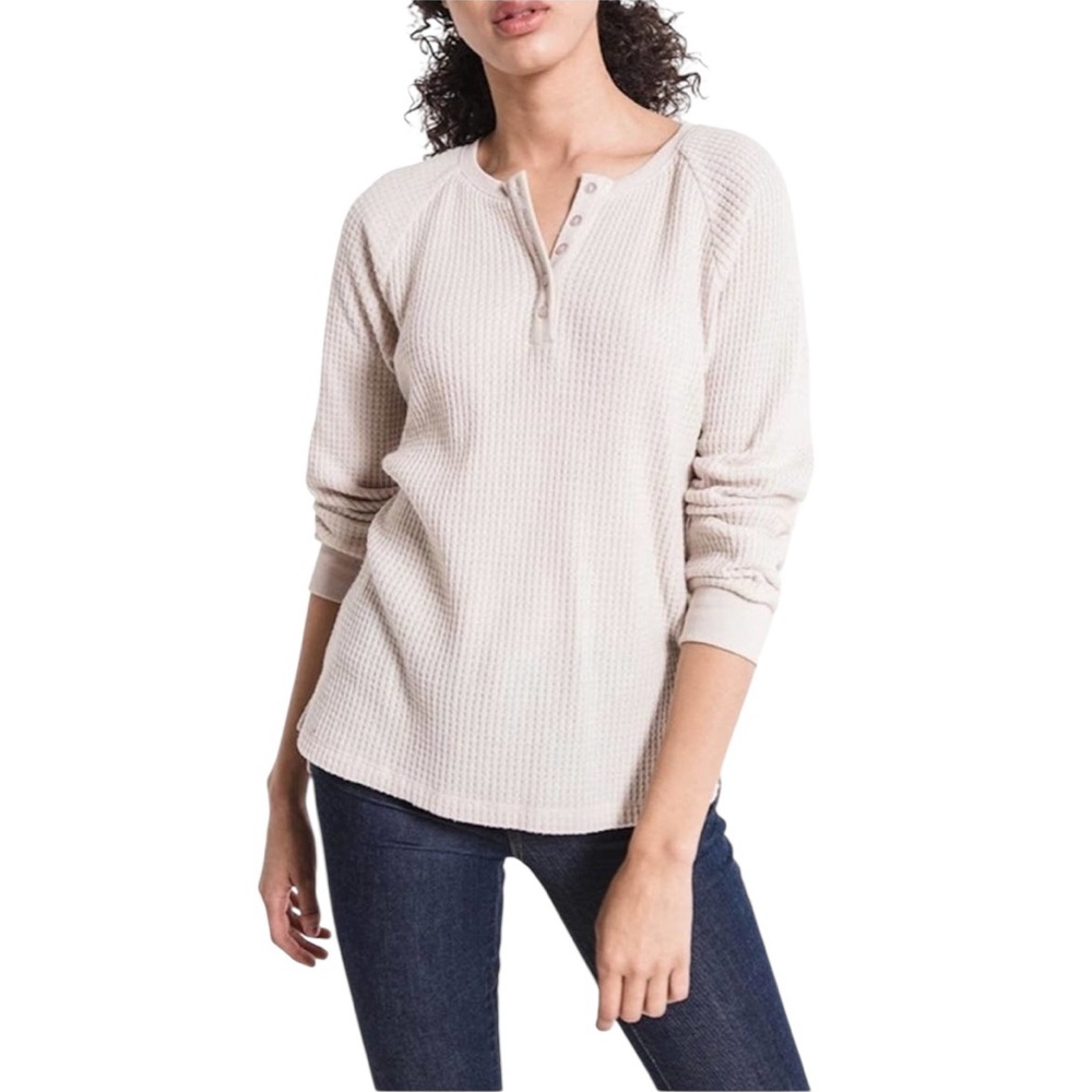 Z SUPPLY Thermal Waffle Long Sleeve Henley